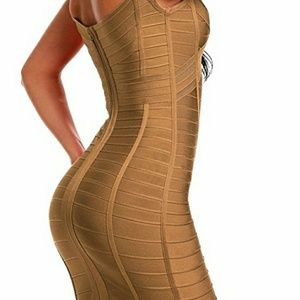 Nude bandage dress
